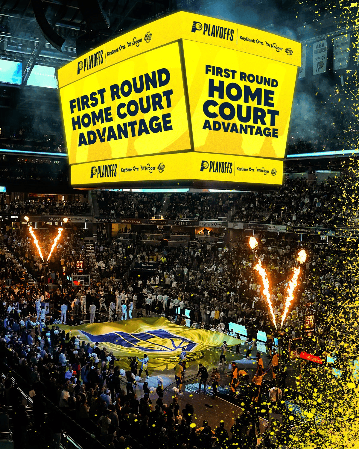 开拓者队主场氛围火爆，主场优势明显